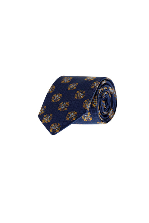 Medium Brown Patterned Tie