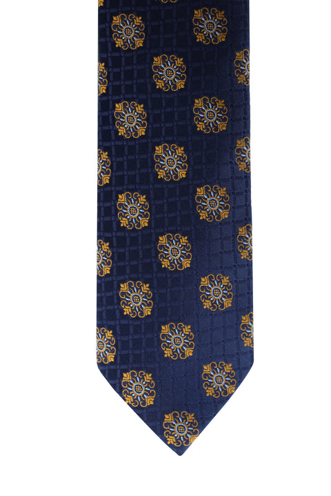 Medium Brown Patterned Tie