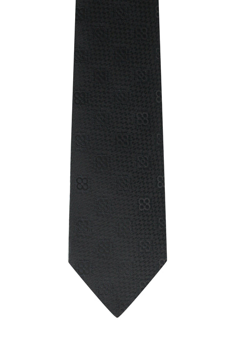 Black Patterned Tie