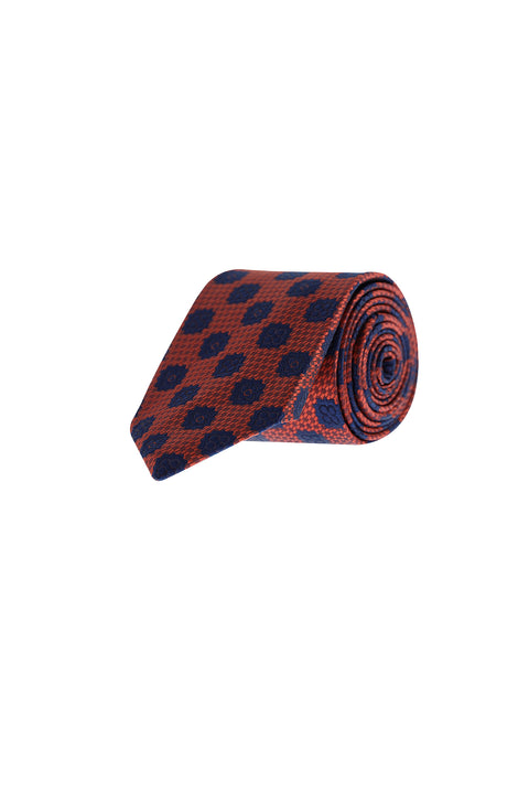 Dark Burgundy Patterned Tie