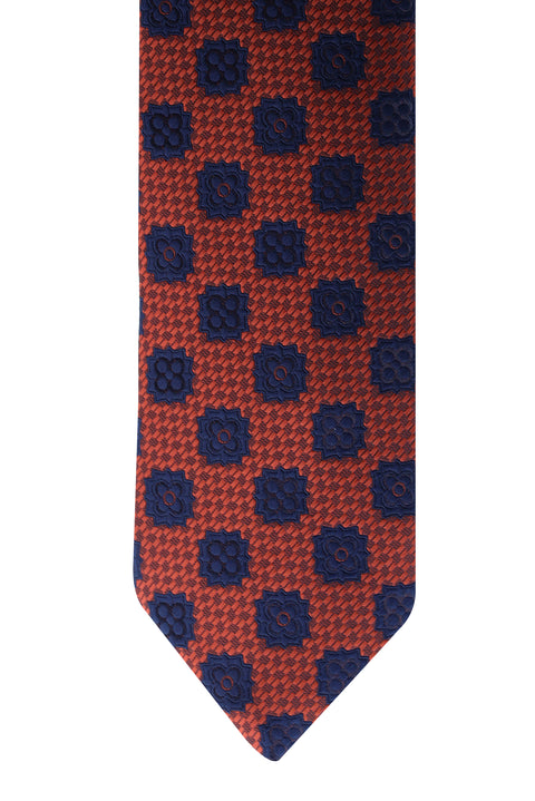 Dark Burgundy Patterned Tie