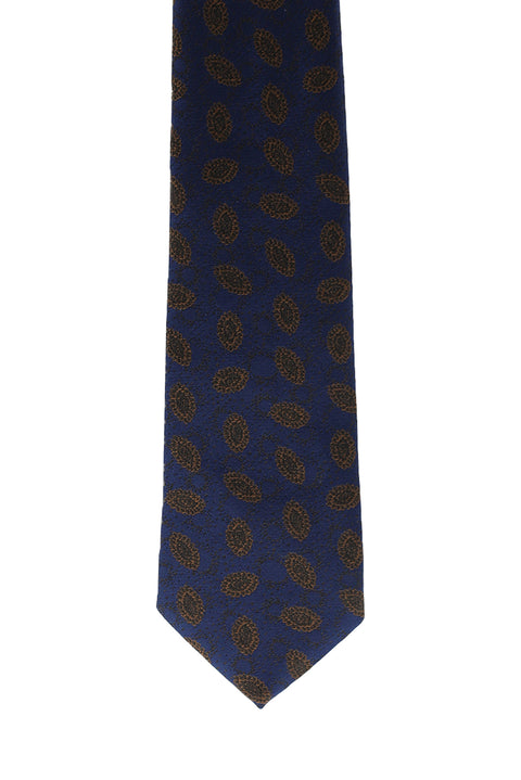 Medium Orange Patterned Tie