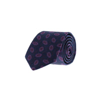 Medium Purple Paisley Patterned Tie