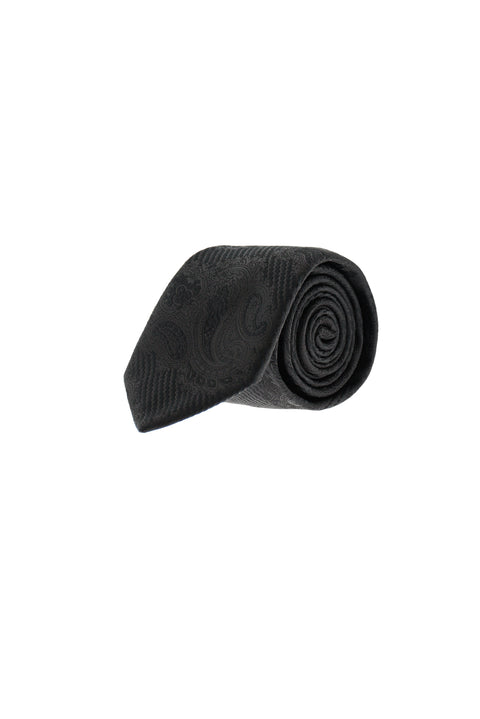 Black Patterned Tie