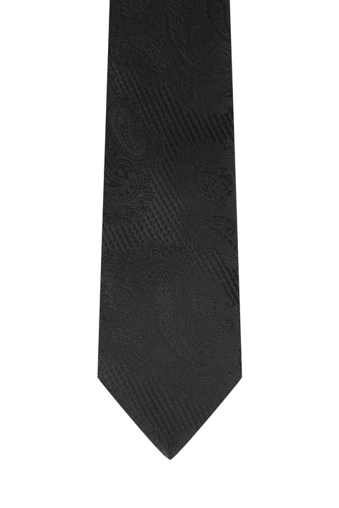Black Patterned Tie