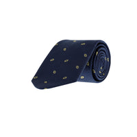Dark Navy Patterned Tie