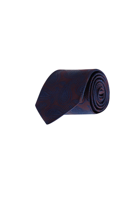 Dark Burgundy Patterned Tie