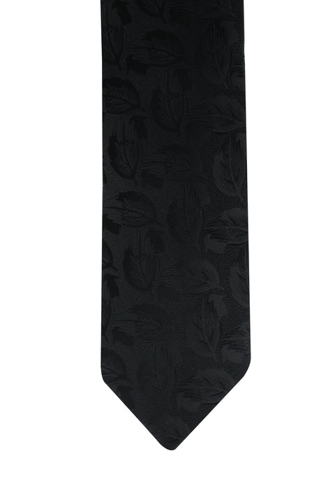 Black Patterned Tie