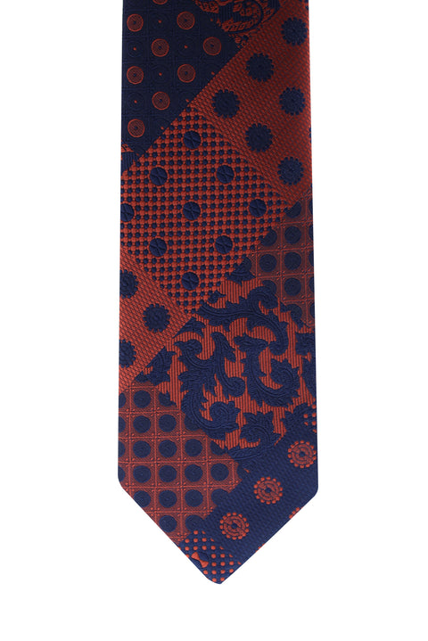 Dark Navy Patterned Tie