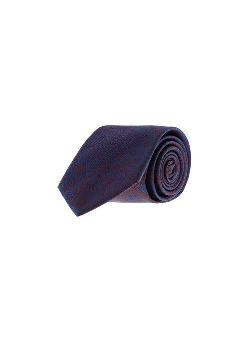 Dark Burgundy Patterned Tie