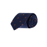Dark Navy Patterned Tie