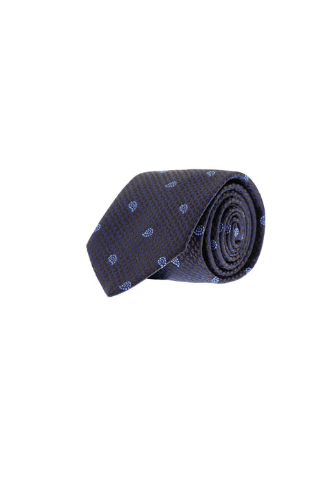 Medium Brown Patterned Tie