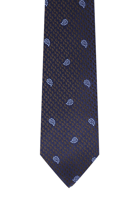 Medium Brown Patterned Tie