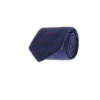 Medium Navy Patterned Tie