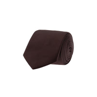 Dark Burgundy Plain Satin Tie