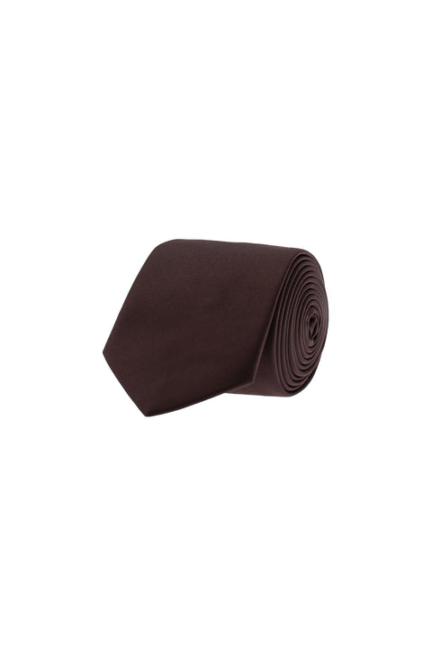 Dark Burgundy Plain Satin Tie