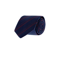 Dark Navy Striped Tie