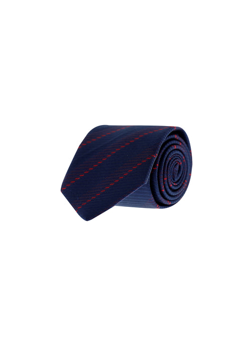 Dark Navy Striped Tie