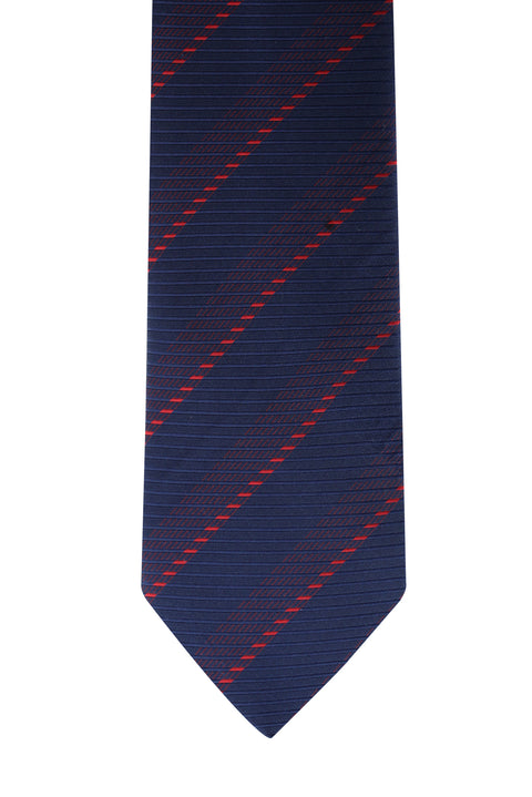 Dark Navy Striped Tie