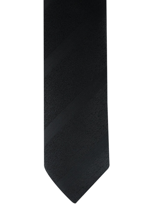 Black Patterned Tie