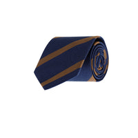 Medium Navy Striped Tie