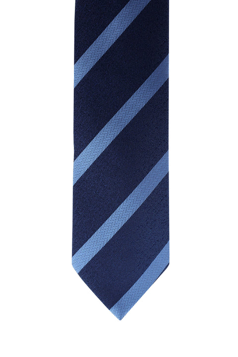 Dark Navy Patterned Tie