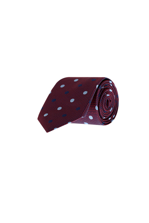 Dark Burgundy Patterned Tie