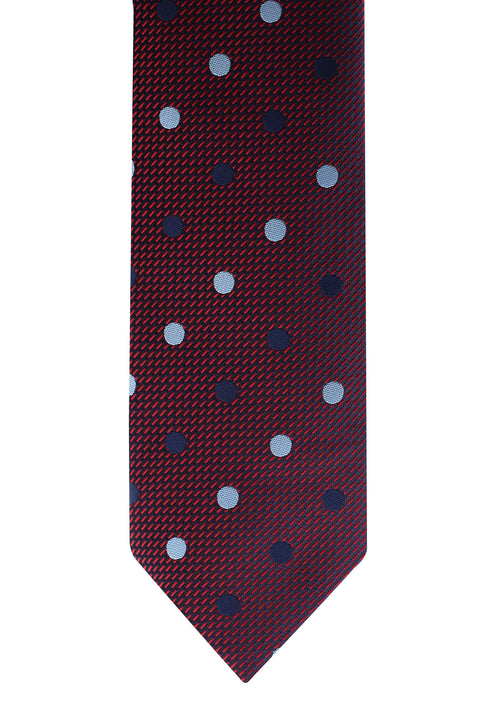 Dark Burgundy Patterned Tie