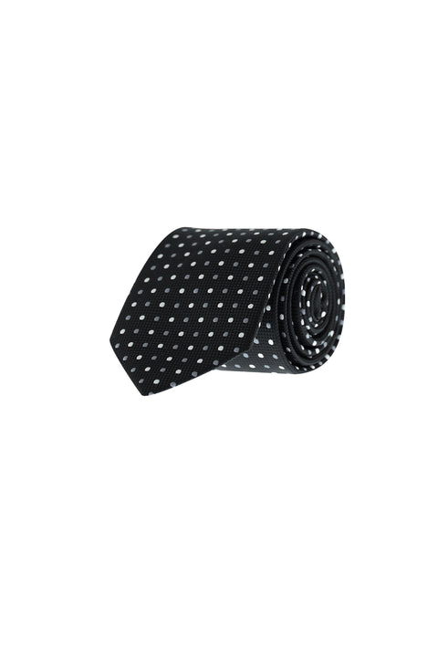 Light Black Polka Dot Tie