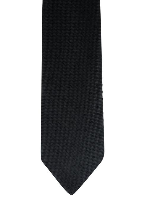 Black Patterned Tie