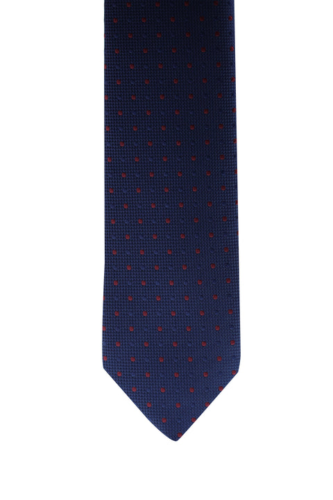 Light Navy Patterned Tie