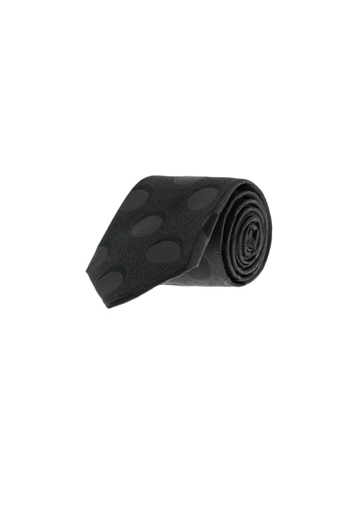 Black Patterned Tie