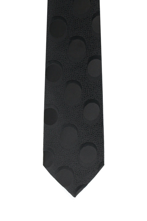 Black Patterned Tie
