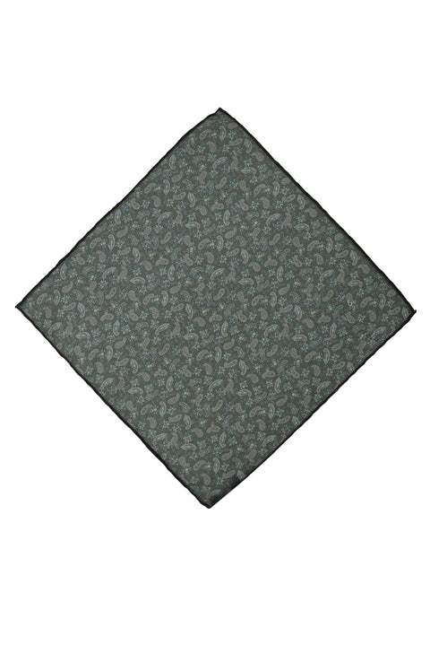 Dark Brown Patterned Handkerchief