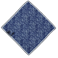 Dark Navy Patterned Handkerchief