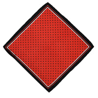 Dark Red Patterned Handkerchief
