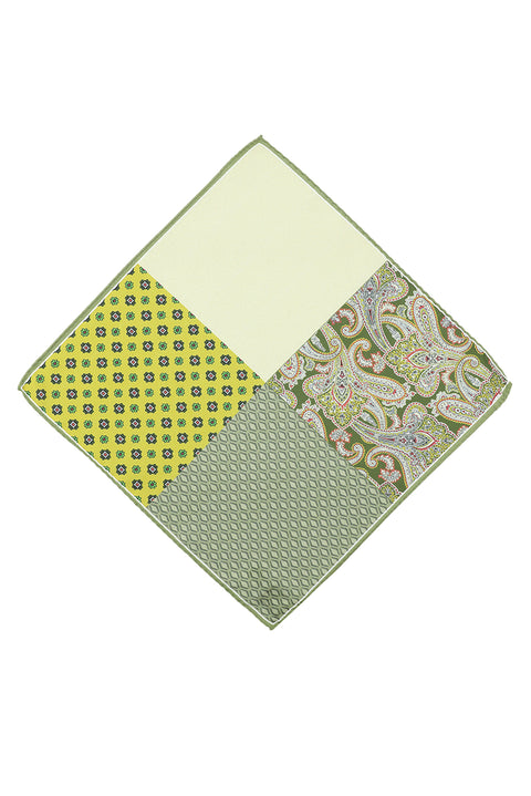 Dark Green Patterned Handkerchief