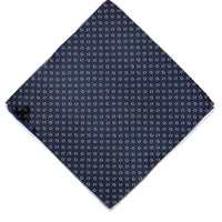 Dark Navy Patterned Handkerchief