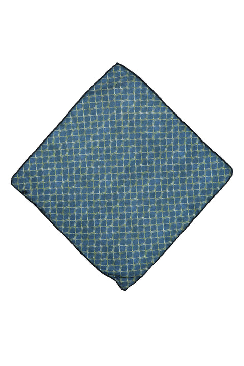 Dark Navy Patterned Handkerchief