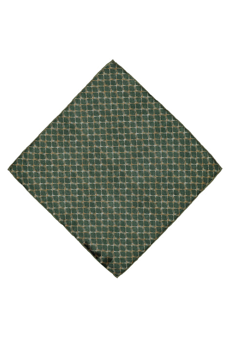 Dark Brown Patterned Handkerchief