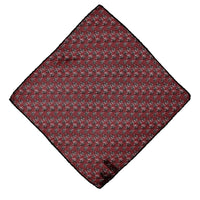 Dark Burgundy Patterned Handkerchief