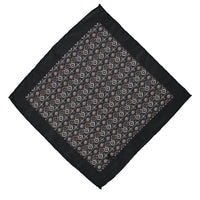 Dark Red Patterned Handkerchief