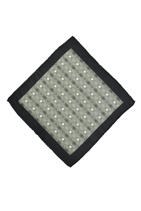 Medium Grey Patterned Handkerchief