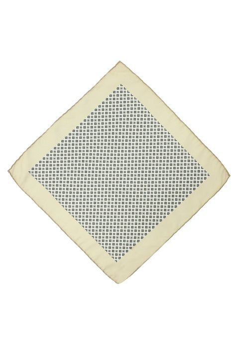 Cream Patterned Handkerchief