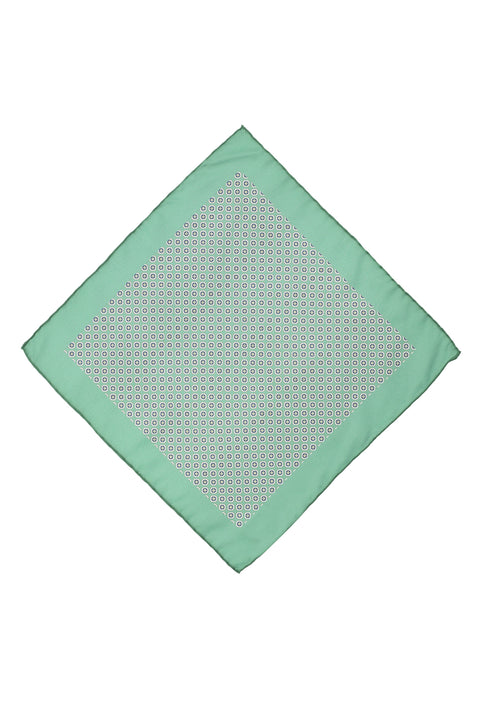 Dark Green Patterned Handkerchief