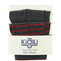 Medium Gray 2-Pack Patterned Cotton Boxer Set