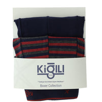 Medium Navy Blue 2-Pack Patterned Cotton Boxer Set