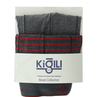 Medium Gray 2-Pack Patterned Cotton Boxer Set