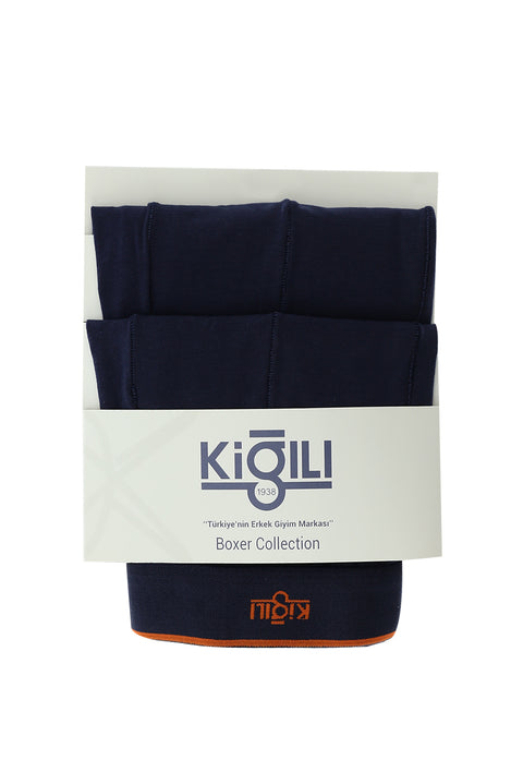 Light Navy Blue 2-Pack Cotton Boxer Shorts Set