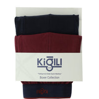 Medium Navy Blue 2-Pack Supreme Cotton Boxer Shorts Set